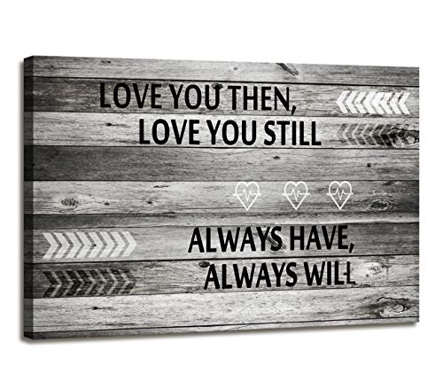 A71869 Leinwandbild, Motiv: Love You Still (fertig zum Aufhängen) für Schlafzimmer, Wanddekoration