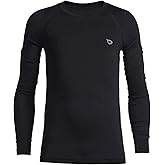 baleaf Boys Compression Shirt Long Sleeve Youth Undershirts Kids Football Baseball Baselayer Cold Gear Quick Dry