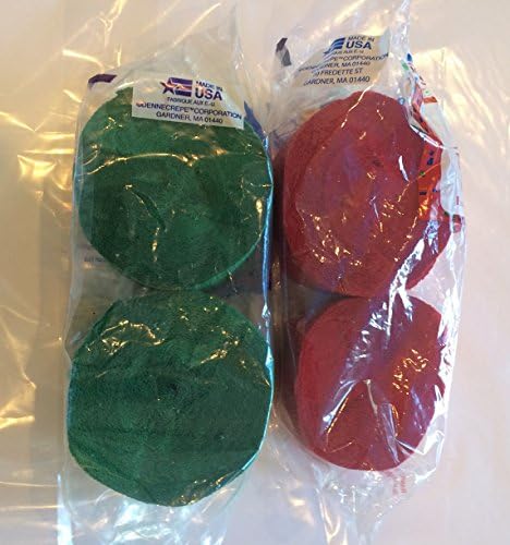 Christmas Holiday Colored Crepe Paper Streamer 4 Rolls Total 290 ft (Red and Green) by Holiday Streamers