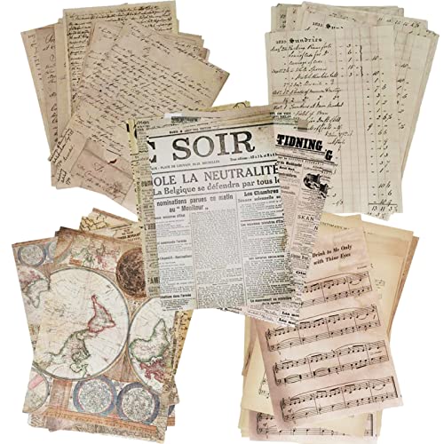 150Pcs Vintage Journaling Scrapbooking Papers Vintage Journaling