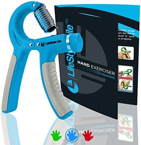 Grip Strengthener Forearm Exerciser Hand Strength Grips with Adjustable Resistance 22-88 Lbs for Finger, Wrist and Arm Training (Blue)