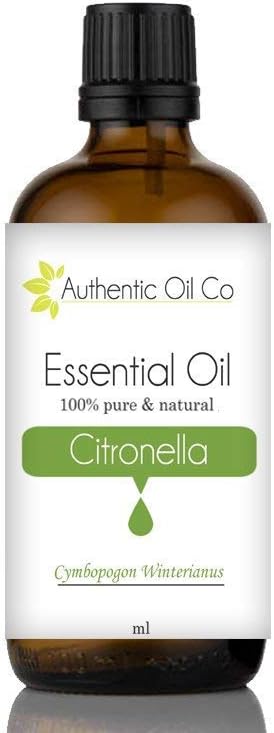 Authentic Oil 100% Pure Natural Citronella Essential Oil (250ml)
