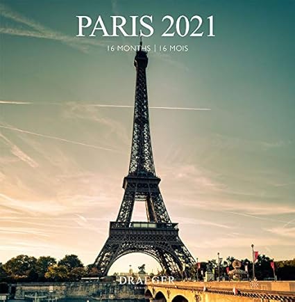 Amazon ドレジャー 21年 ラージカレンダー Paris 壁掛けタイプ パリ エッフェル塔 観光地 風景 月曜始まり フランス製 中国印刷 カレンダー 文房具 オフィス用品