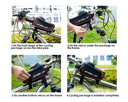 image for WATERFLY Bike Bag, Frame Bike Bag with Waterproof Touch Screen Bicycle