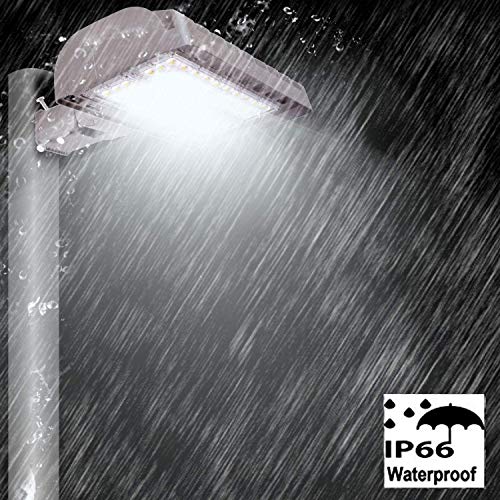 FaithSail 200W LED Parking Lot Lights Outdoor Shoebox Flood Light, 26000LM, 5700K, 600W MH/HPS Replacement, Ultra Bright Dusk to Dawn Commercial Area Street Pole Shoe Box Lighting, Slip Fitter Mount