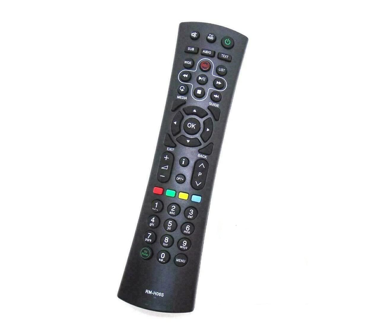 AULCMEET RM-H06S Replacement Remote Control Compatible with Humax HDR-1800T Freeview HD Smart Digital TV Recorder