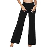 CADMUS High Waist Yoga Pants Women Wide Leg Pants with Pockets Stretch Dress Casual Sweatpants Petite/Regular/Tall