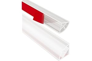 VANNESSE New Collapsible Shower Threshold Water Dam, Self Adhesive Silicone Waterproof Barrier Kitchen Sink Countertop Water Strip Dam Shower Guard for Dry And Wet Separation Caulk Seal Strip Edge Trim