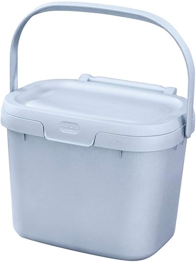 Addis Eco 4.5 L Kitchen Waste Bin 100% Recycled Plastic Light Grey