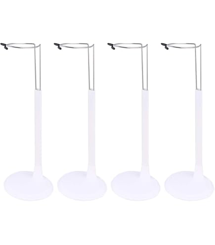 Kaiser Doll Stand 3101 White - Adjustable Waist Support For 15 To 20 Inch Chubby-Waisted Dolls