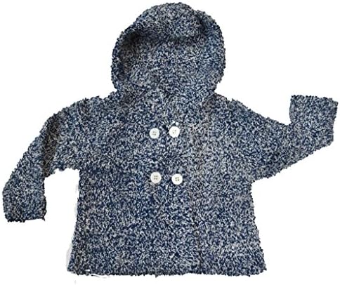 Lotus Springs Baby Boys' Dbl Breasted Hooded Jacket 18-24 Mos Blueberry