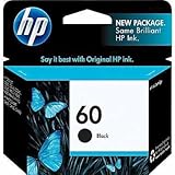 HP 60 Black Original Ink Cartridge With Print laser-quality text, graphics and images - CC640WN (QTY-2)