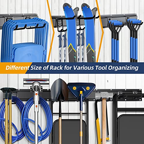 UUP 48 Inches Garage Tool Organizer Wall Mount Adjustable Yard Tool