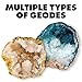 Geode Starter Rock Science Kit – Crack Open 4 Amazing Rocks and Find Crystals!