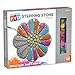 MindWare Paint Your Own Stepping Stone: Flower - Weather Resistant Paint Your Own Stepping Stones for Kids Craft Kit Includes Paint, Brushes and Instructions – Ages 8 and Up