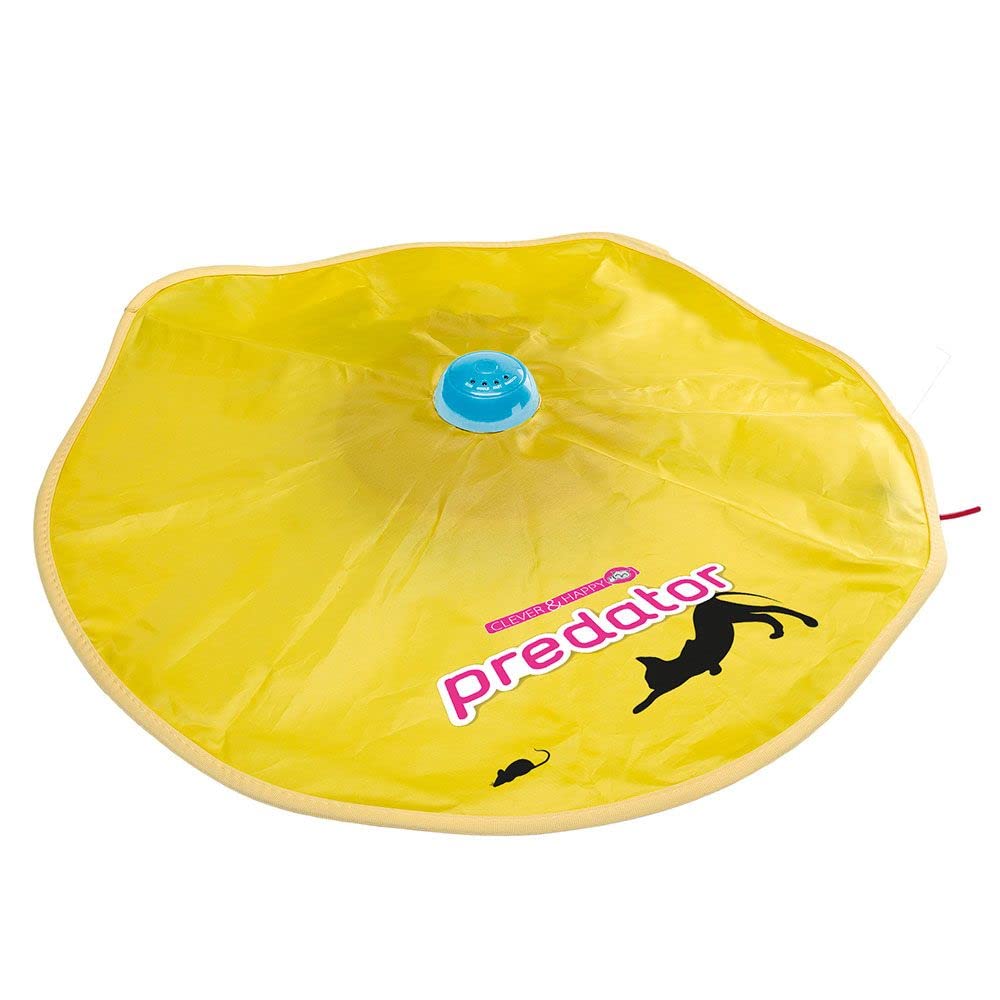 Ferplast Interactive Cat Toy PREDATOR Electronic Cat Toy, Teaser Cat Toy, rotating wand simulates hunting, Four speeds, Ø 61 x 8 cm