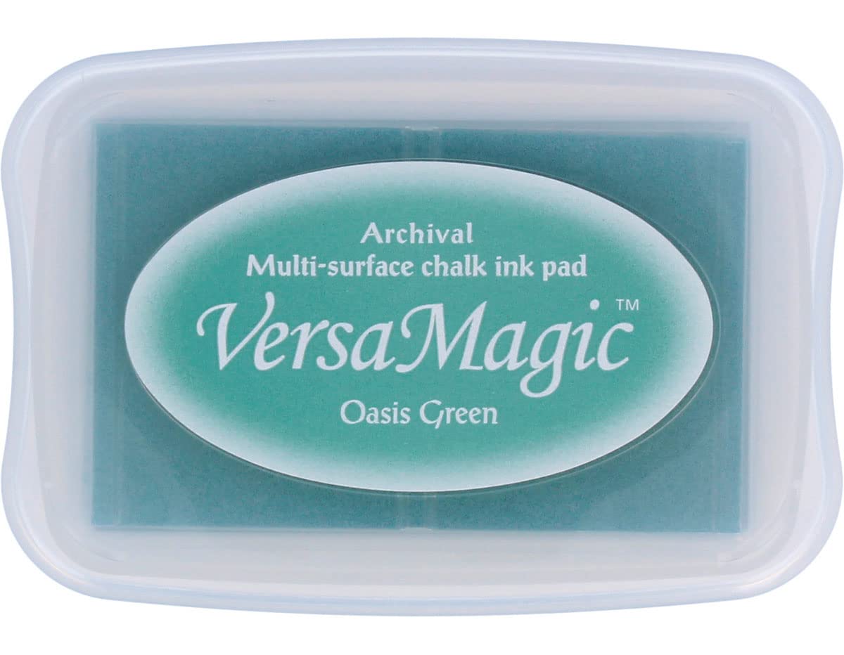 Tsukineko Versamagic Chalk-Finish Ink Pad - Oasis Green