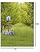 LFEEY 3x5ft Vinyl Thin Photography Background,Spring Scenic Theme Lovely Bears Attractive Backdrop,1(W)x1.5(H)m For Photo Studio Props