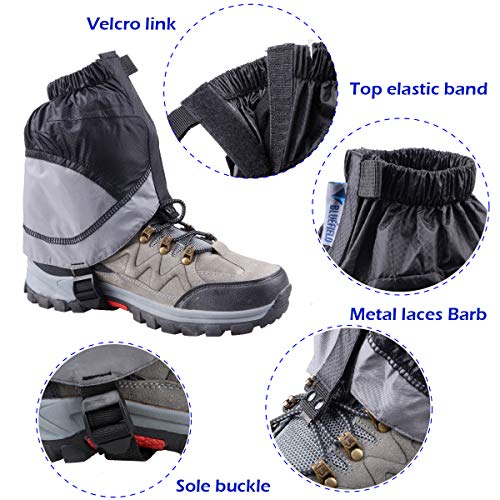 TRIWONDER Gaiters Low Gators Lightweight Waterproof Ankle Gaiters for