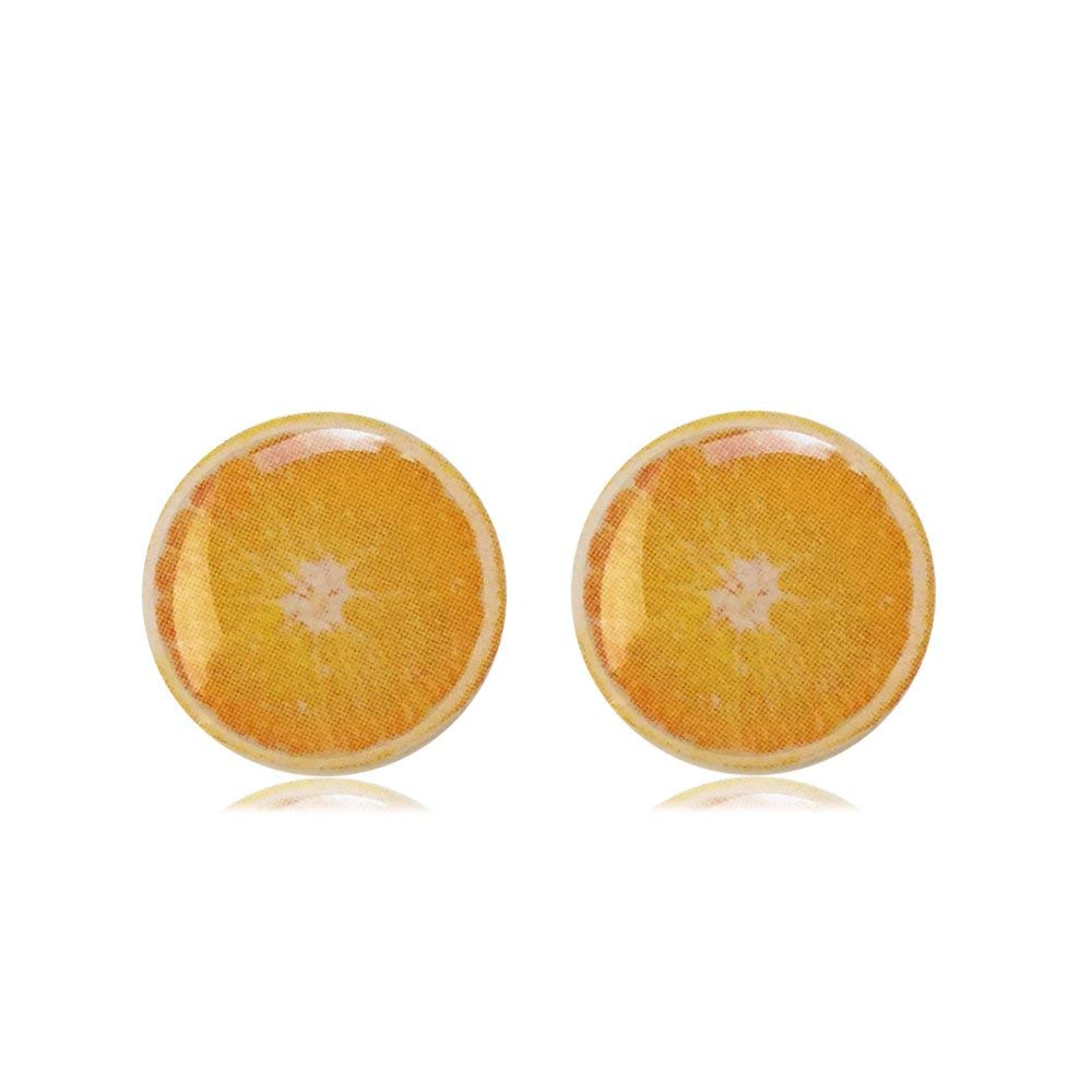 Orange Stud Earrings Orange Earrings Orange Fruit Stud