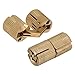 BQLZR 14mm Hidden Invisible Concealed Copper Hinge for DIY Wooden Door Pack of 4