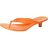 kitten heel jelly flip flops