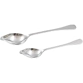Zoie + Chloe Stainless Steel Saucier Drizzle Spoon with Tapered Spout - Set of 2