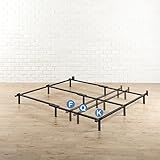 Zinus Compack Adjustable 7 inch Heavy Duty Bed Frame, for Box Spring & Mattress Sets, Fits Full Queen King