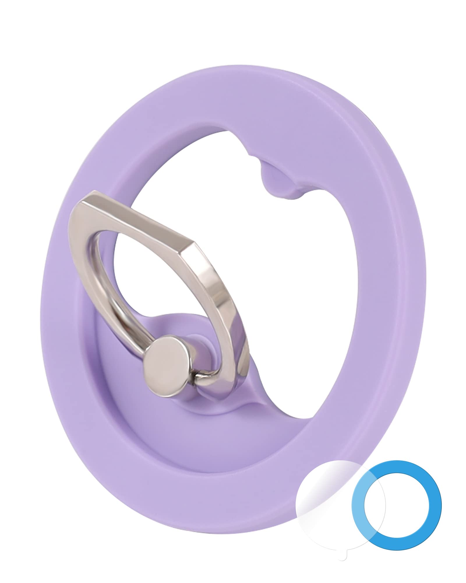 Photo 1 of Magnetic Phone Ring Holder for MagSafe, [Flexible 360° Rotation] Magnet Finger Ring Grip Stand Holder, Fit for iPhone 16 15 14 13 12, Pro, Pro Max, Plus, Mag Safe Accessories