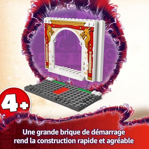 Ninjago Le Temple de Spinjitzu des Ninjas - Jeu de Construction avec 4 minifigurines et Un Dragon - Stimule Le Jeu de rôle - Idée de Cadeau pour garçons et Filles dès 4 Ans 71831