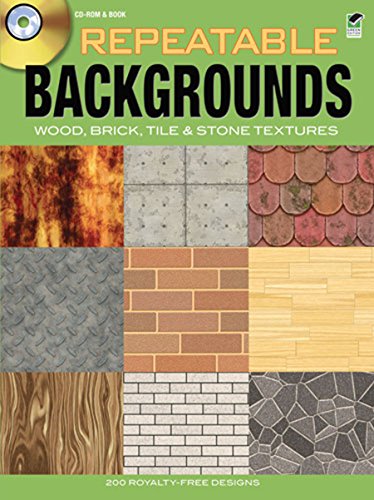 Repeatable Backgrounds: Wood, Brick, Tile and Stone Textures CD-ROM and Book (Dover Electronic Clip Art) - Thumbnail 2