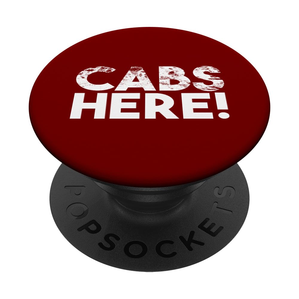 Funny Cabs Here - Funny Guido Gifts New Jersey GTL Shore PopSockets Adhesive PopGrip