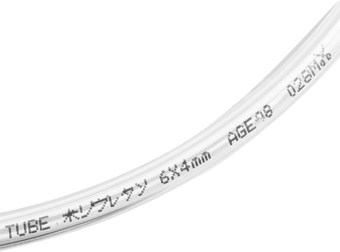 sourcing map Pneumatic Air Tubing, 6mm OD x 4mm ID 5 Meters 16ft PU Polyurethane Air Compressor Tube Hose Pipe Clear - Image 3