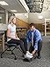 Desk Jockey Foot Rest for Under Desk - Therapeutic Grade Memory Foam Cushion Footrest for Office, Home and Travel– Boosts Blood Circulation and Keeps Sore Feet Warm