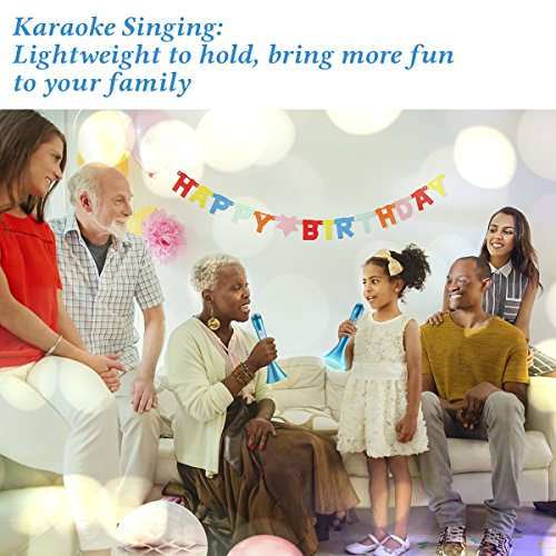 image for Luckymore Wireless Bluetooth Karaoke Microphone for Kids, Portable Kar