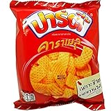 Fried Yam Chips Coated with Butter Caramel Snack Net Wt 38g (1.34 Oz) Party Brand X 6 Bags Party