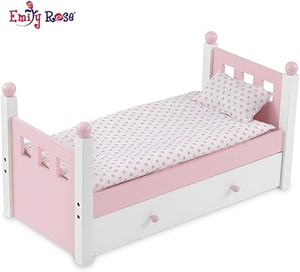 american girl white trundle bed