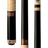 LUCASI Custom LZC12 Bocote/Curly Maple Billiard Pool Cue Stick | Cocobola and Snakewood Banded Rings, Wrapless