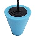 Sevenfly Wheel Sponge Buffing Polishing Cone for Automotive Car Wheel Hub Care Metal Polish Buffing Polishing Ball(Blue)