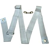 Professional Tennis Net Center Strap | with Adjustable Buckle &amp; Rust-Proof Hook Heavy-Duty Center Strap for Secure Net Tension and Height Stability on Tennis Courts