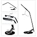 LED Desk Lamp Jodin Guanya Table Lamp Stepless Brightness Adjusted 4 Lighting Modes 1-Hour Auto Timer USB Charging Port Memory Function Touch-Sensitive backlit button Eye-Caring 10W Black
