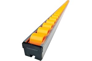 YJEUZCD Unloading Pulley, ABS Plastic Wheels Conveyor Slides, Heavy Duty Gravitation Roller Conveyor Systems Industrial Appli