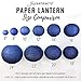 Just Artifacts Decorative Round Chinese Paper Lanterns 12pcs Assorted Sizes (Color: Dark Red)