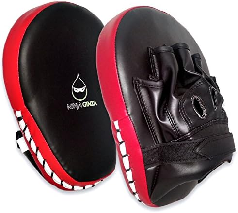 Ninja Ginza MMA Muay Thai Boxing Curved Focus Mitts (Pair)
