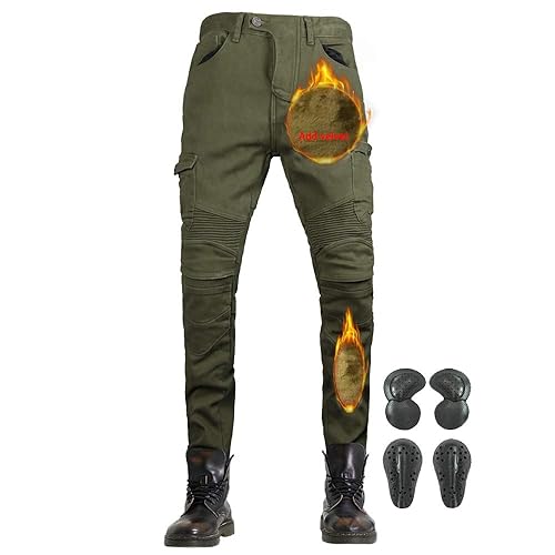 Motorcycle Riding Jeans,Thickening Velvet Inside Armor Racing