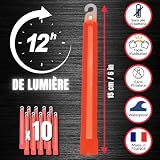 Cyalume Snaplight Red Lightsticks 15cm 12Hr Made in France Pack of 10 view 3