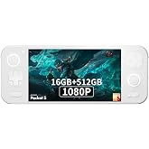 AYANEO Pocket S Android Gaming Handheld,6-Inch 1080P,Snapdragon G3x Gen 2 | Borderless mirror display,400 nits,100% sRGB,14mm slim body,VC cooling,3-mode vibration,6000mAh battery