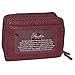 Buxton Womens RFID Accordion Double Zippered Wizard Credit Card ID Holder Travel Wallet (Burgundy)