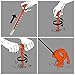 Orange Screw Ultimate Ground Anchors: Heavy Duty Screw-in Tent Stakes for High Wind, Sand, Canopies, and Camping - Made in USA, Included T-Grip Tool - (Small, Single Pack, Orange)