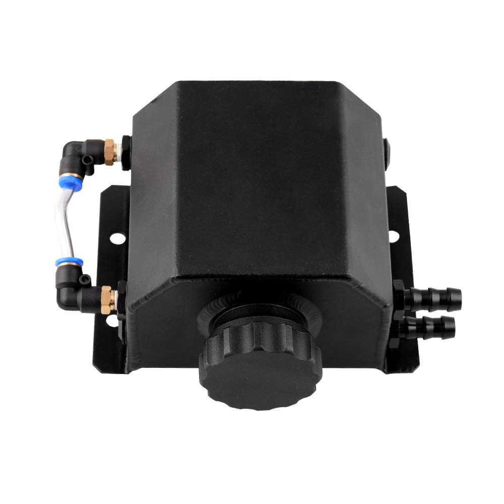 Mua DollaTek Black Auto Aluminum Oil Catch Can 1L Square Tank With mua-dollatek-black-auto-aluminum-oil-catch-can-1l-square-tank-with
